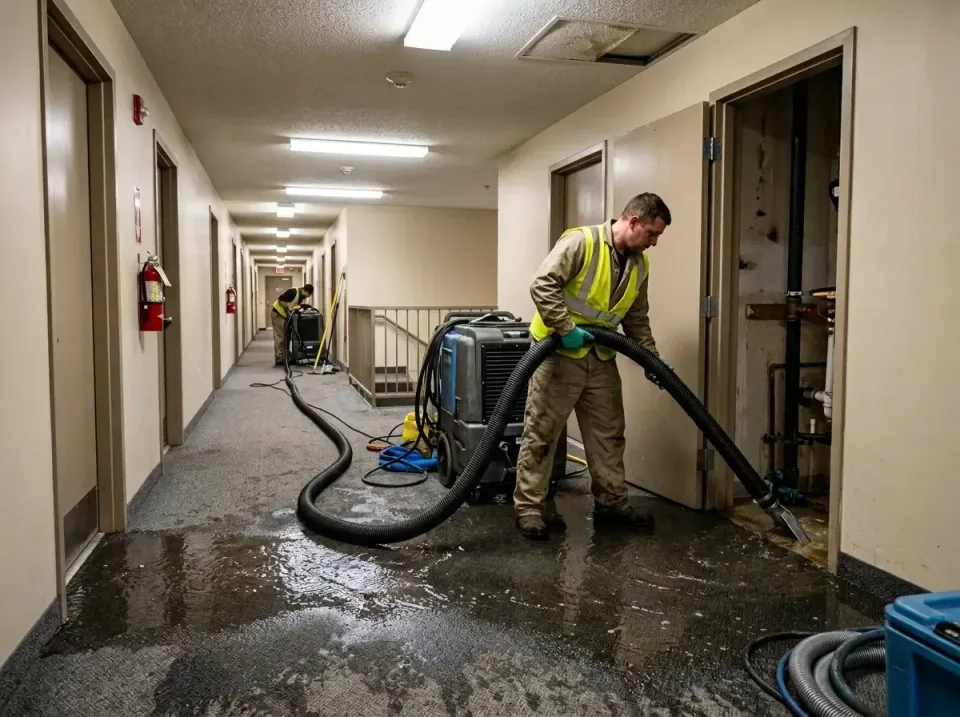 multi-unit-apartment-hallway-f-005 — frequently asked questions, Emergency Burst Pipe Water Extraction & Removal in Bolindal…